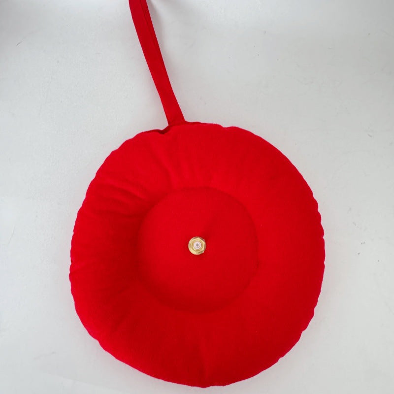 Fabric Clock Handmade Creative Cloth Heat Transfer Sticker Silent Creative Wall Clock PearlNestDecor.com