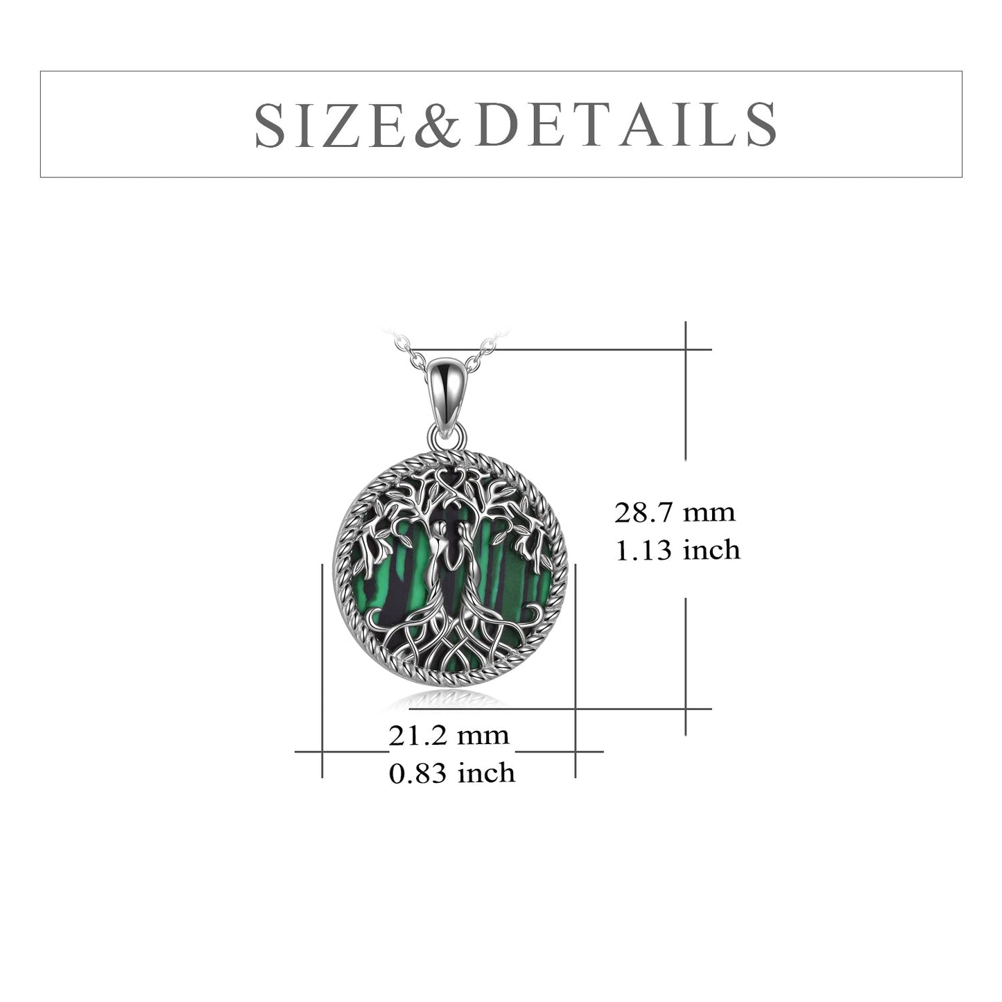 Sterling Silver Tree of Life Sister Necklace Jewelry from Sister LadyShow.Store