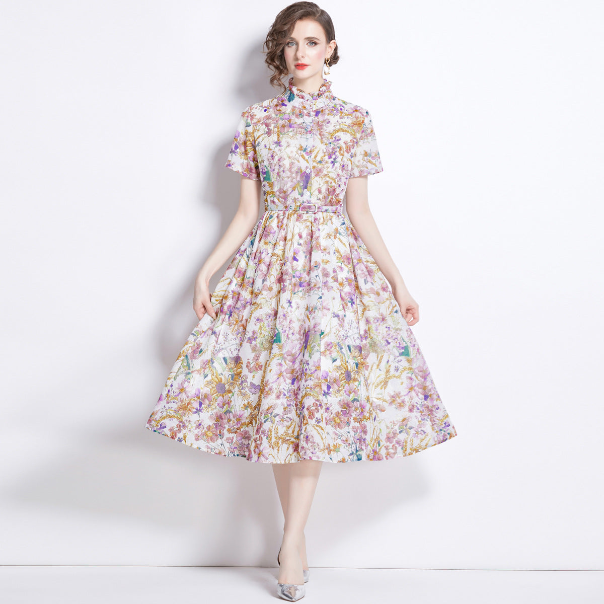 Mild Luxury Retro Elegant Dress Women NorixaFashion.com