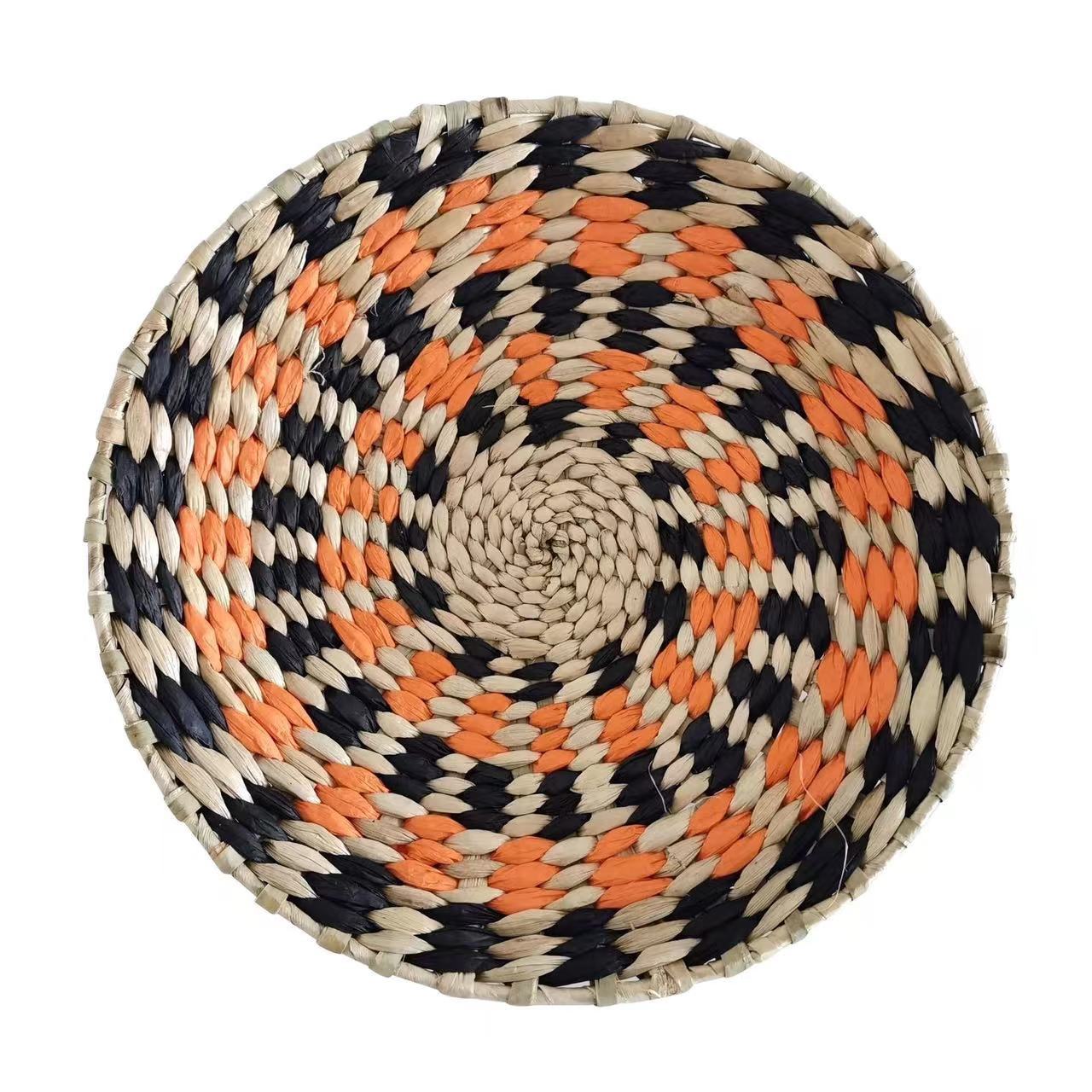 Woven Straw Wall Decor Round Living Room Ornament Wall Hanging PearlNestDecor.com