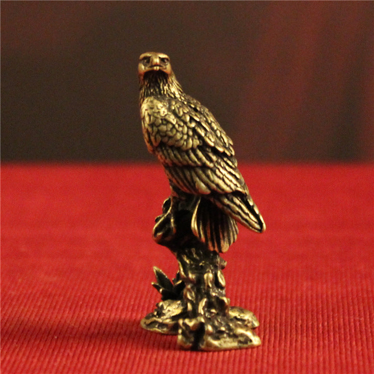 Brass Eagle Eagle Looking Ahead Bronze Sculpture PearlNestDecor.com
