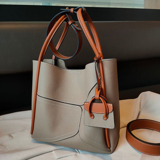 Underarm Bag Contrast Color Basket Handbag Shoulder Crossbody LadyShow.Store