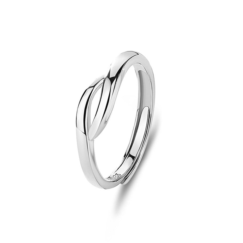 S925 Silver Adjustable Ring For Couples LadyShow.Store