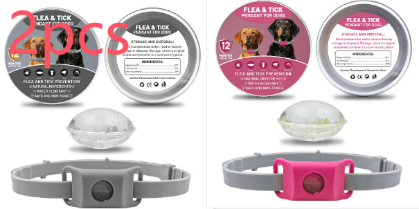 Pet Insect Repellent Button Collar Capsule Suit Pets Fashion