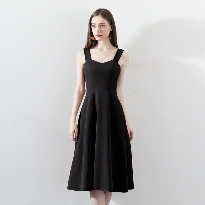 Chic Suspender Evening Dress NorixaFashion.com
