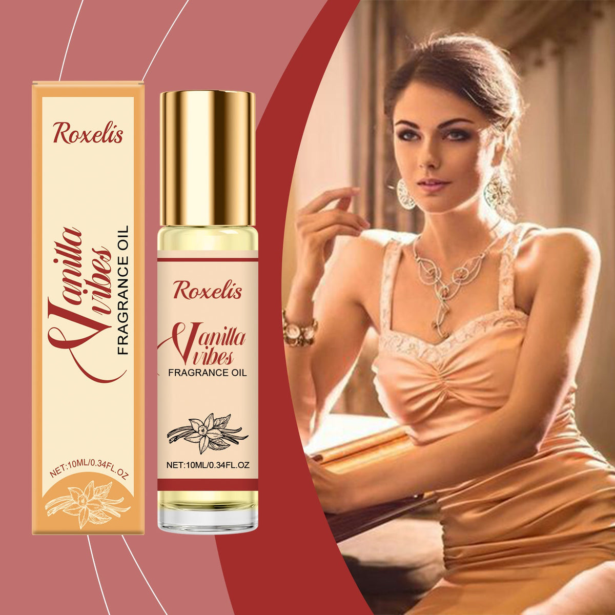 Small Group Fragrance  Lasting, Natural Fresh, Elegant, Charming, Elegant, Elegant, Elegant, Ball Perfume, Ball Perfume  Vanilla  10ml, 1Box Tri Light Beauty