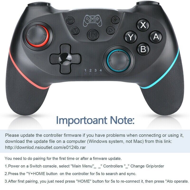 Wireless Pro Controller Gamepad For Nintendo Switch Joypad Joystick Remote USA Pi-Mart