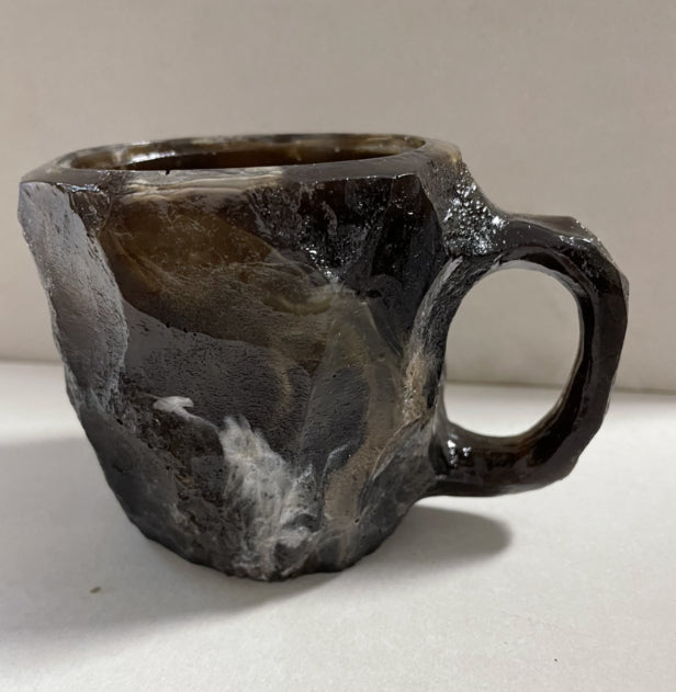 400ml Resin Mineral Crystal Coffee Mugs With Handles Elegant Fake Mineral Crystal Cup For Workplace Home Decor Christmas Gift Kitchen Gadgets PearlNestDecor.com