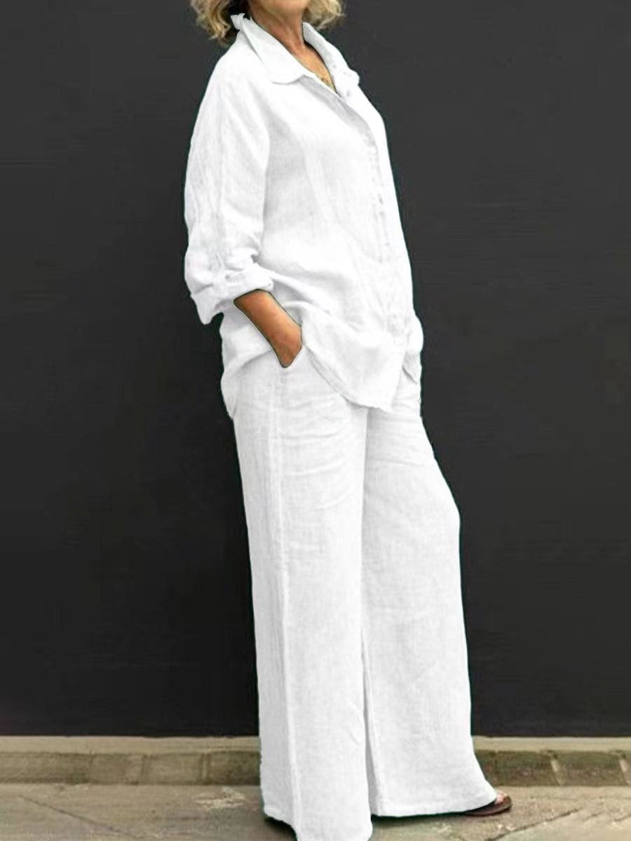 New Womens Shirt Set Casual Urban Outfit NorixaFashion.com