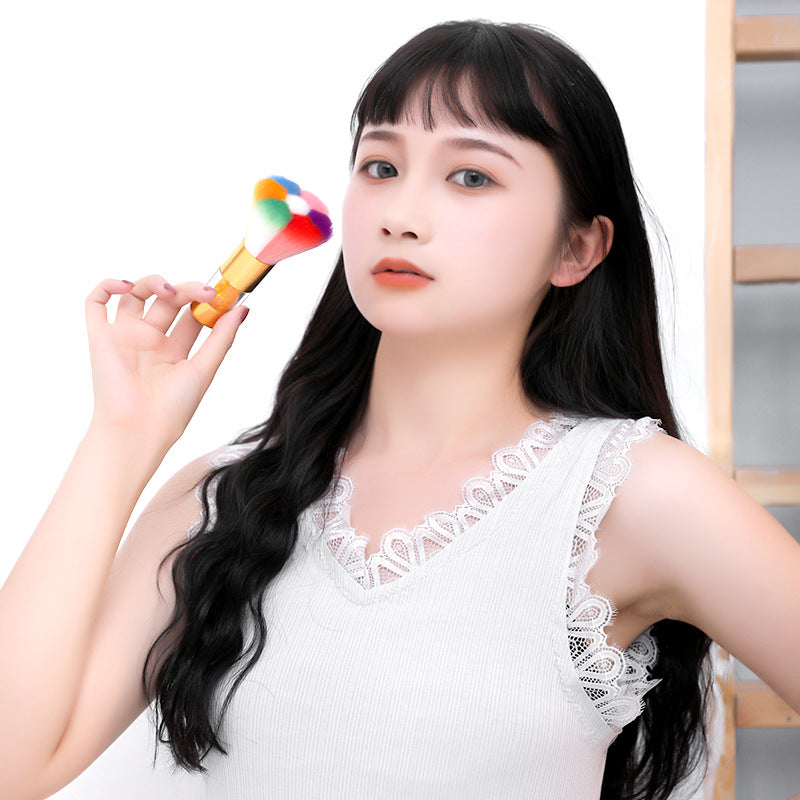 Golden Multifunctional Soft Makeup Brush for Nails LadyShow.Store