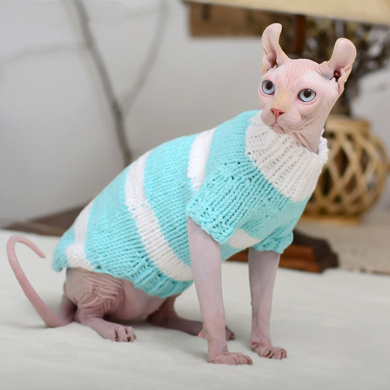 Hairless Cat Warm Sweater Pet Cat Clothes Pets Fashion