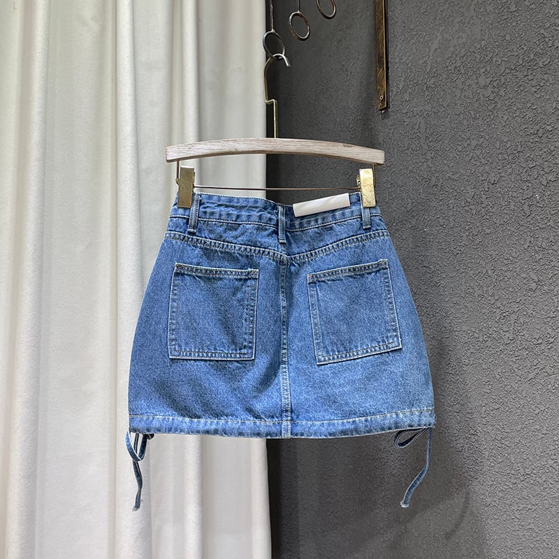 Women's Fashion Tooling Denim Skirt Pi-Mart
