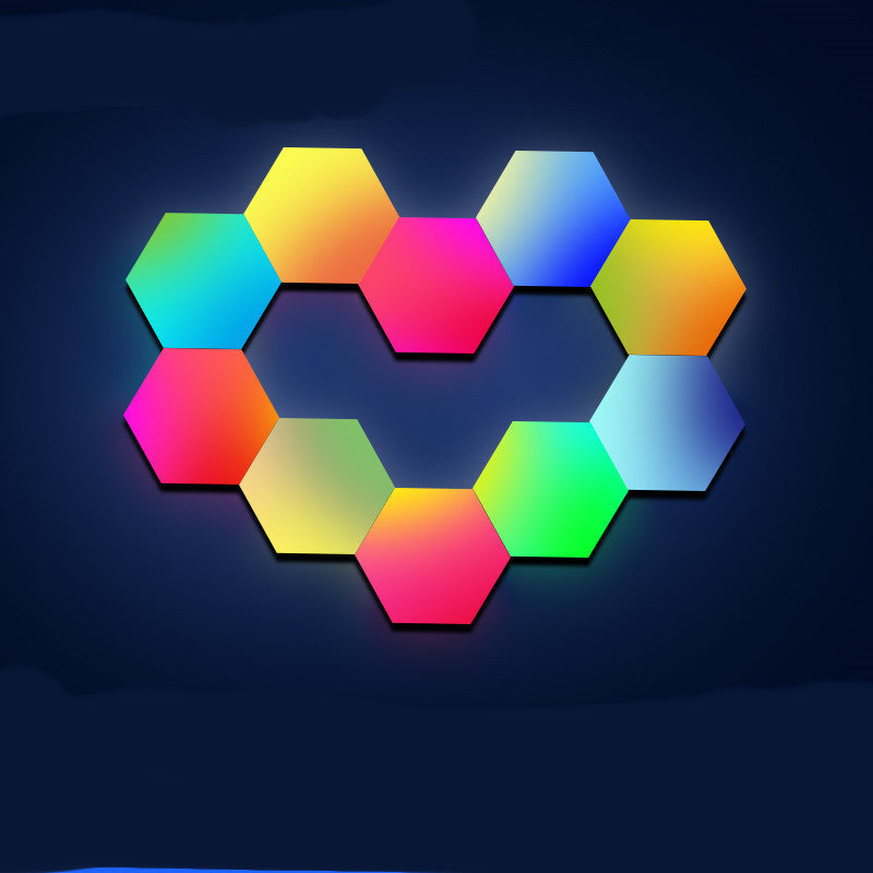 Hexagon Color-Changing Wall Light PearlNestDecor.com