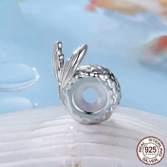 Mermaid Tail S925 Sterling Silver Beads LadyShow.Store