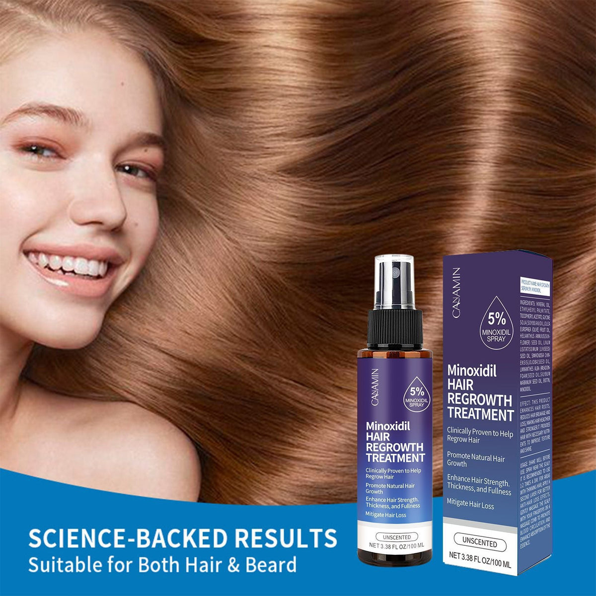 CANAMIN Minoxidil Hair Care Spray Tri Light Beauty