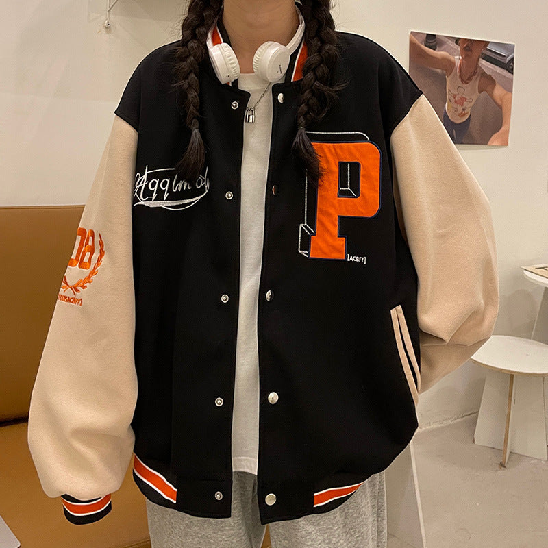 Tide American High Street Hip-hop Student Jacket Top