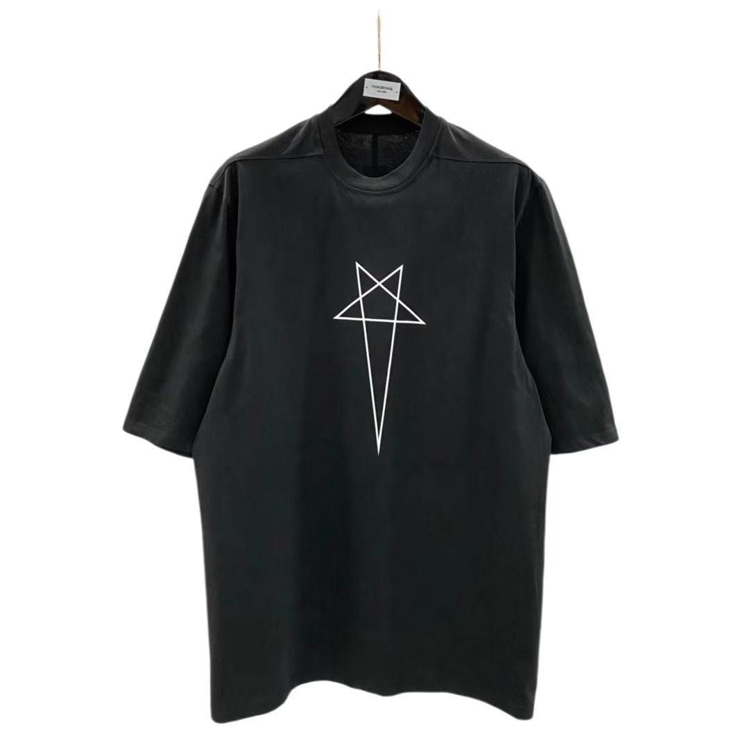 Men's Oversized Gothic Cotton T-Shirt - Summer Streetwear Pi-Mart