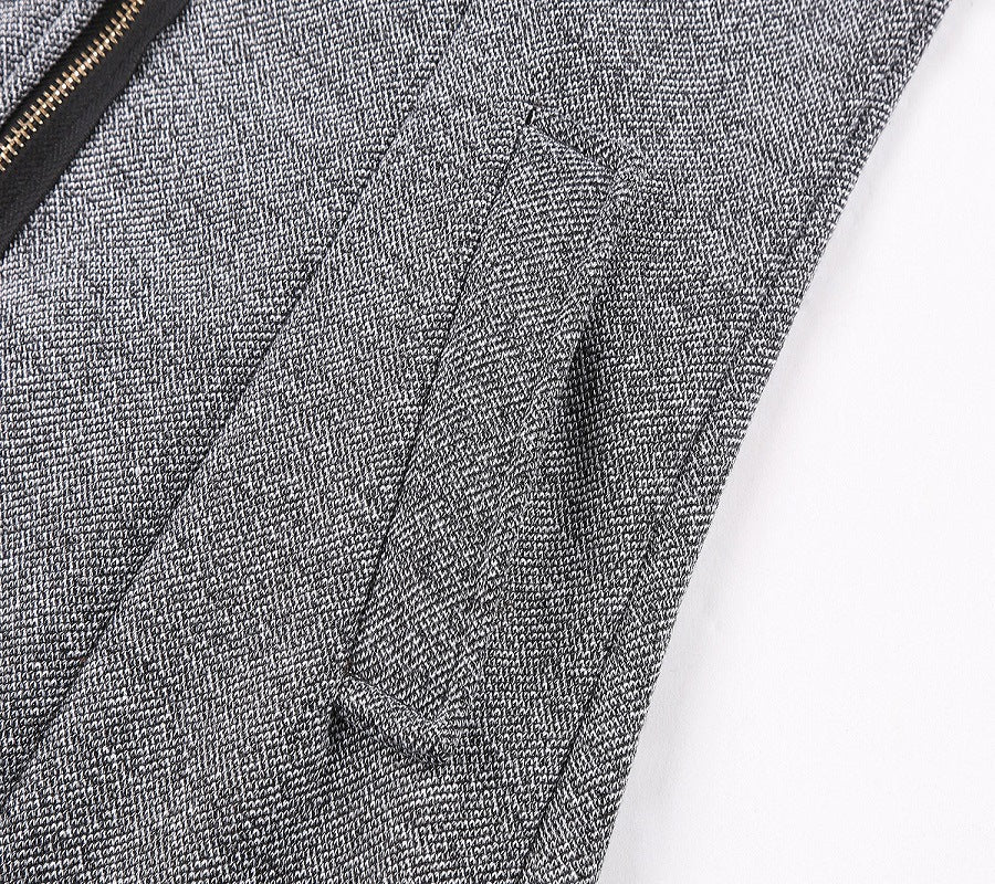 Women Warm Slim Full Zipper Coat Thick Woolen Coat Female Fall Winter Windbreaker Hooded Diagonal Zipper Women's Clothing CJD