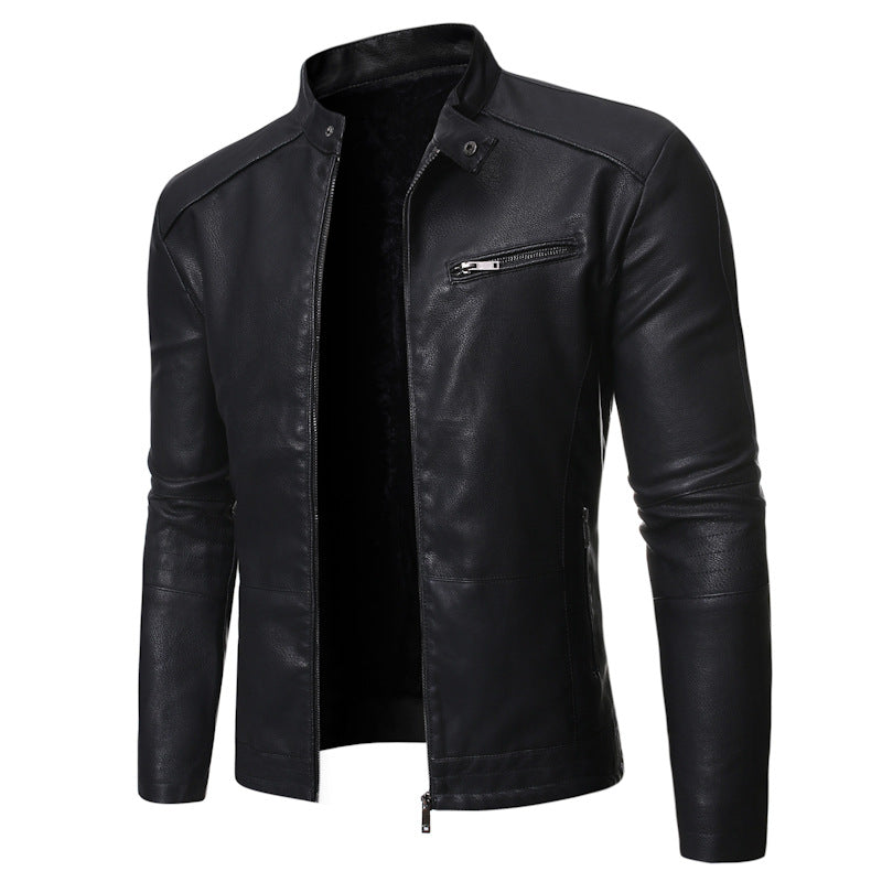 New European And American Men's Motorcycle Leather Jackets CJD