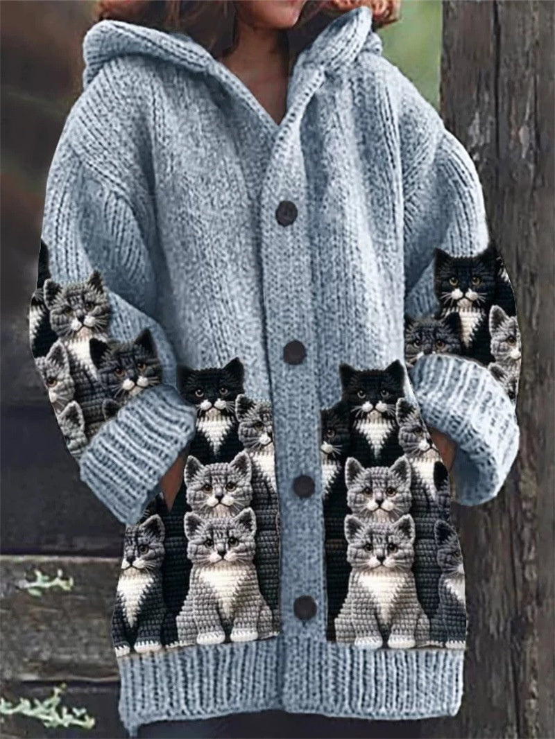 New Animal 3D Printed Casual Hooded Cloak Jacket LuxuryLifeWay Online Store