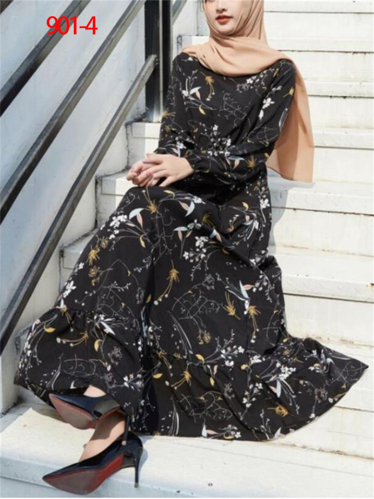 Women's Figure-flattering Floral A-line Skirt LadyShow.Store