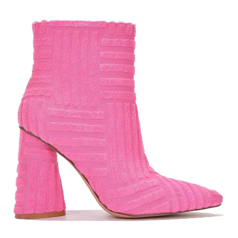 Heeled Boots For Women Fashion Pionted Toe Shoes LadyShow.Store