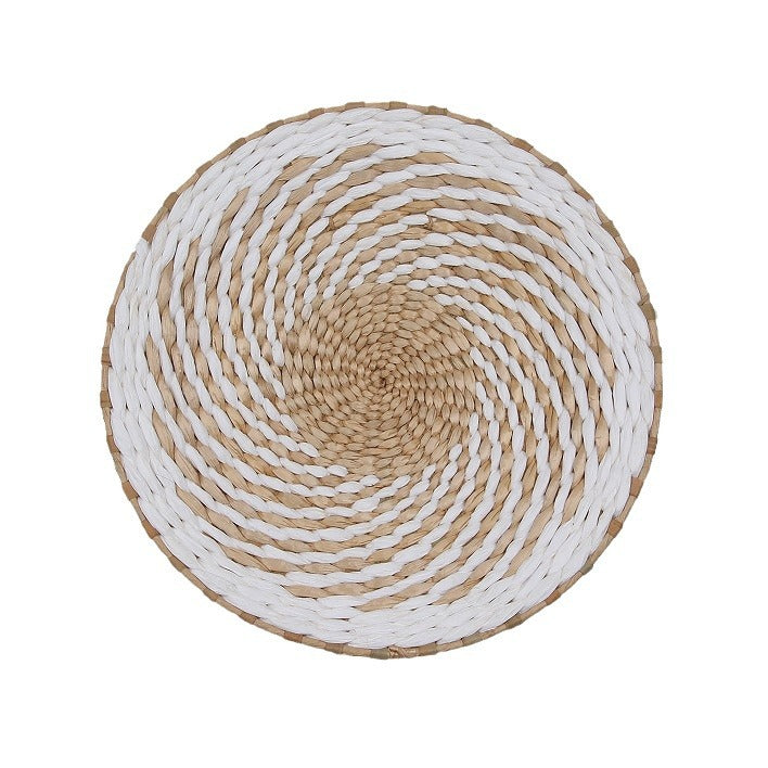 Woven Straw Wall Decor Round Living Room Ornament Wall Hanging PearlNestDecor.com