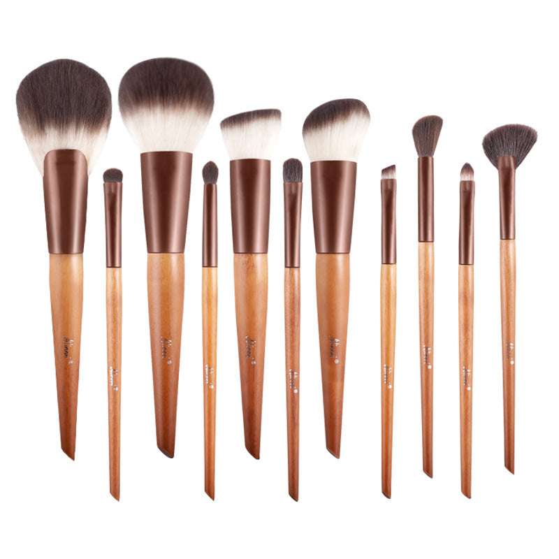 Red Highlight Eye Shadow Eyebrow Brush Makeup Set LadyShow.Store