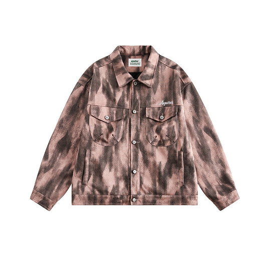 Back Graffiti Denim Jacket Retro Trendy Neutral Casual Jacket Best YouTube Store