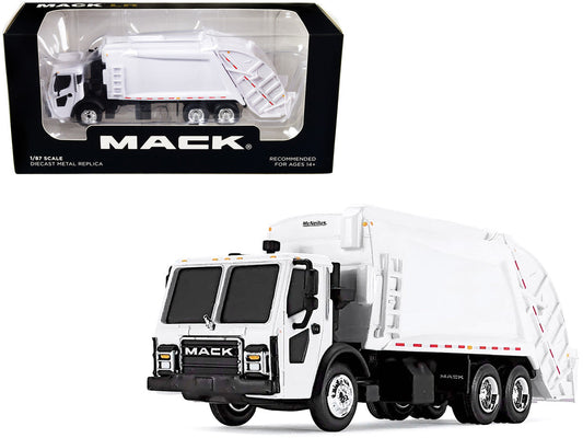 Mack LR with McNeilus Rear Load Refuse Body White 1/87 (HO) Diecast Model by First Gear LuxuryLifeWay Online Store