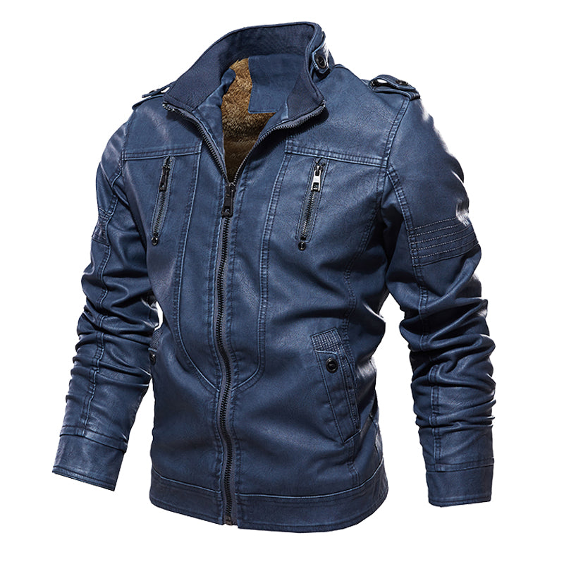 Washed leather jacket Best YouTube Store
