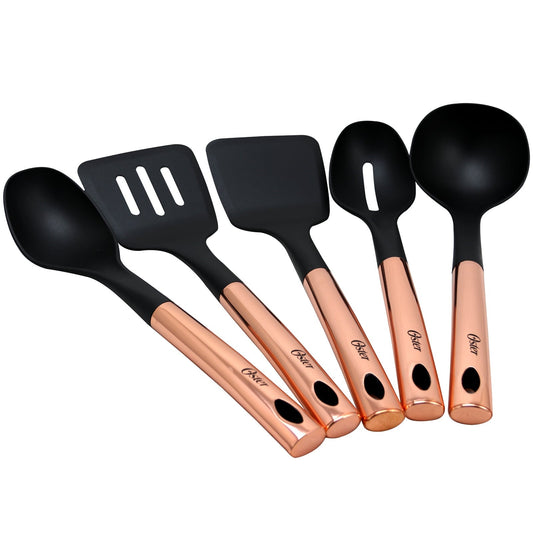 Oster Kitchen Bliss Kitchen Tools Set with Rose Gold Handle, Set of 5 LuxuryLifeWay Online Store