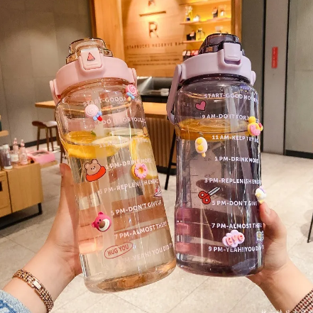 Portable Large Plastic Water Bottle LadyShow.Store