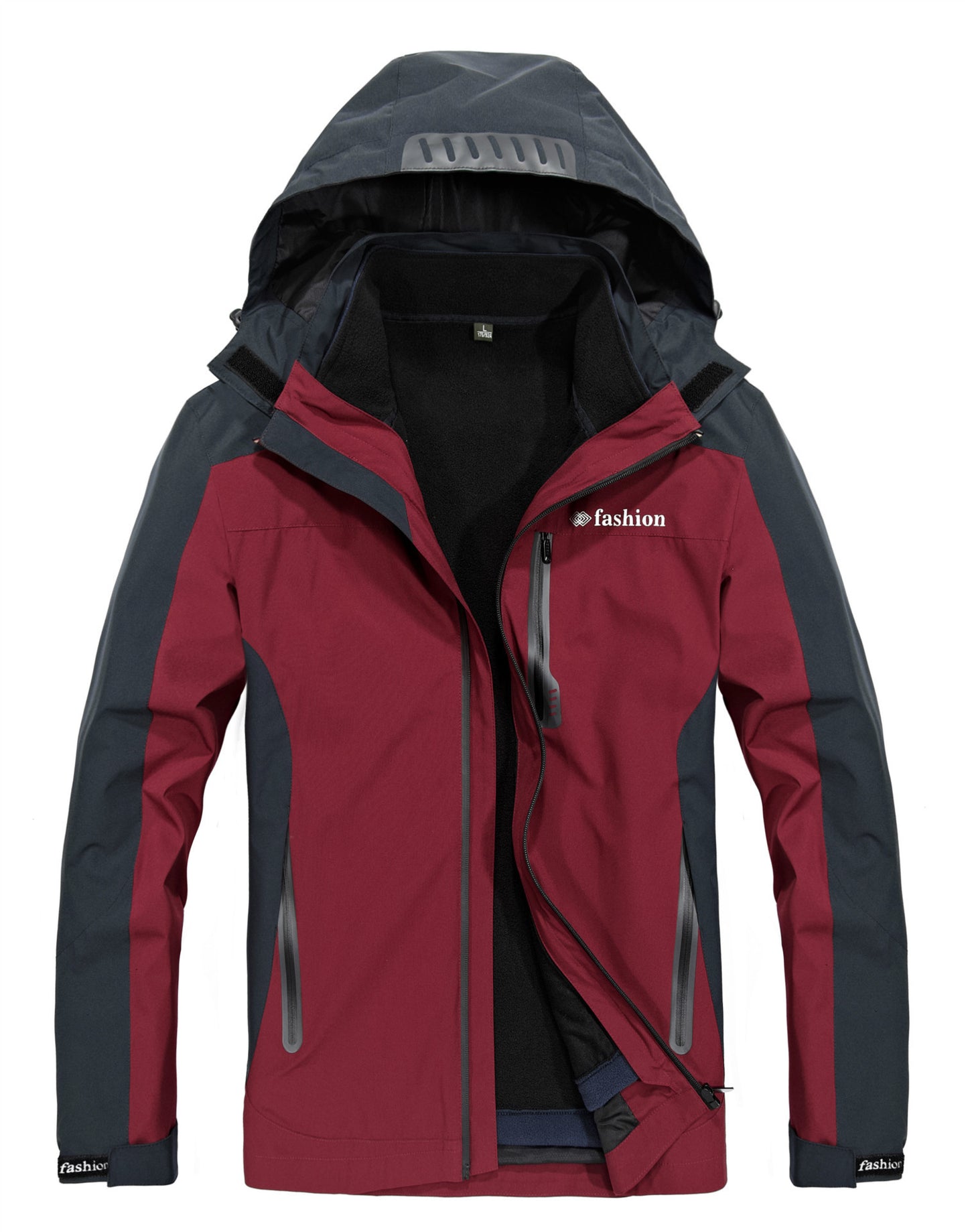 Men's 3-in-1 Outdoor Jacket Set with Windproof Design Pi-Mart