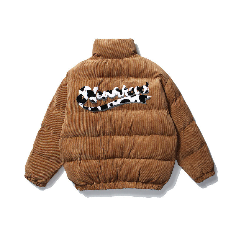 Men's Loose And Thickened Bread Coat Flocking Coat CJD