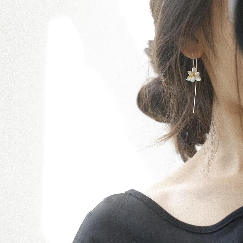 Chinese style s925 flower earrings LadyShow.Store