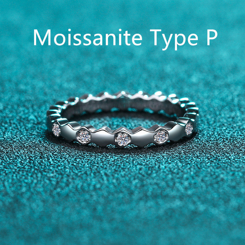 s925 sterling silver diamond wedding ring LadyShow.Store