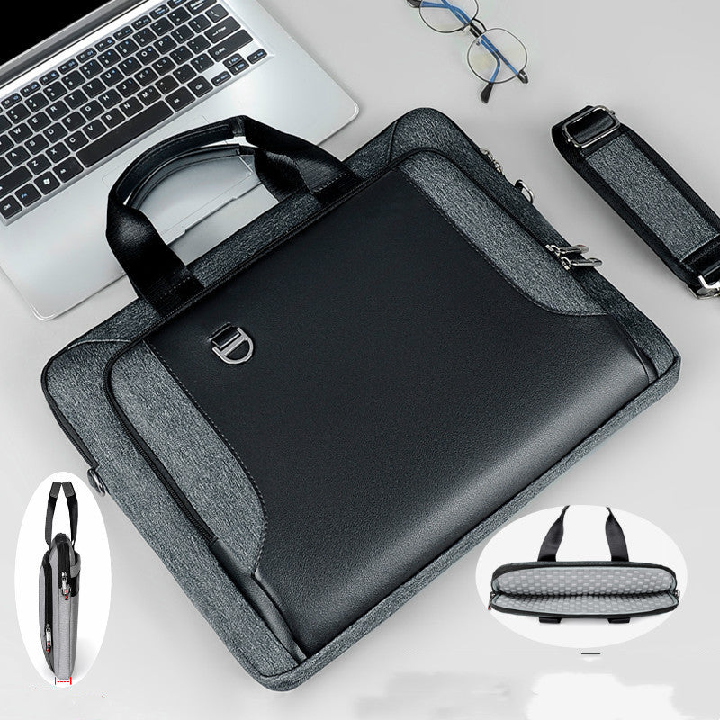 Laptop Bag Men's Handbag Briefcase Shockproof Pu Leather CJD