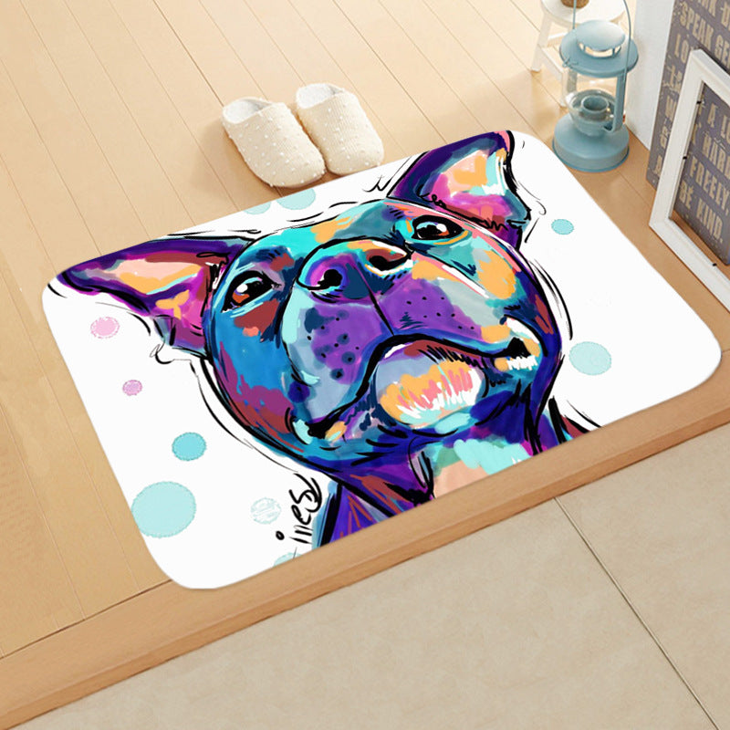 Digital Printing Floor Mat Bathroom Kitchen Toilet Absorbent non-slip Mat