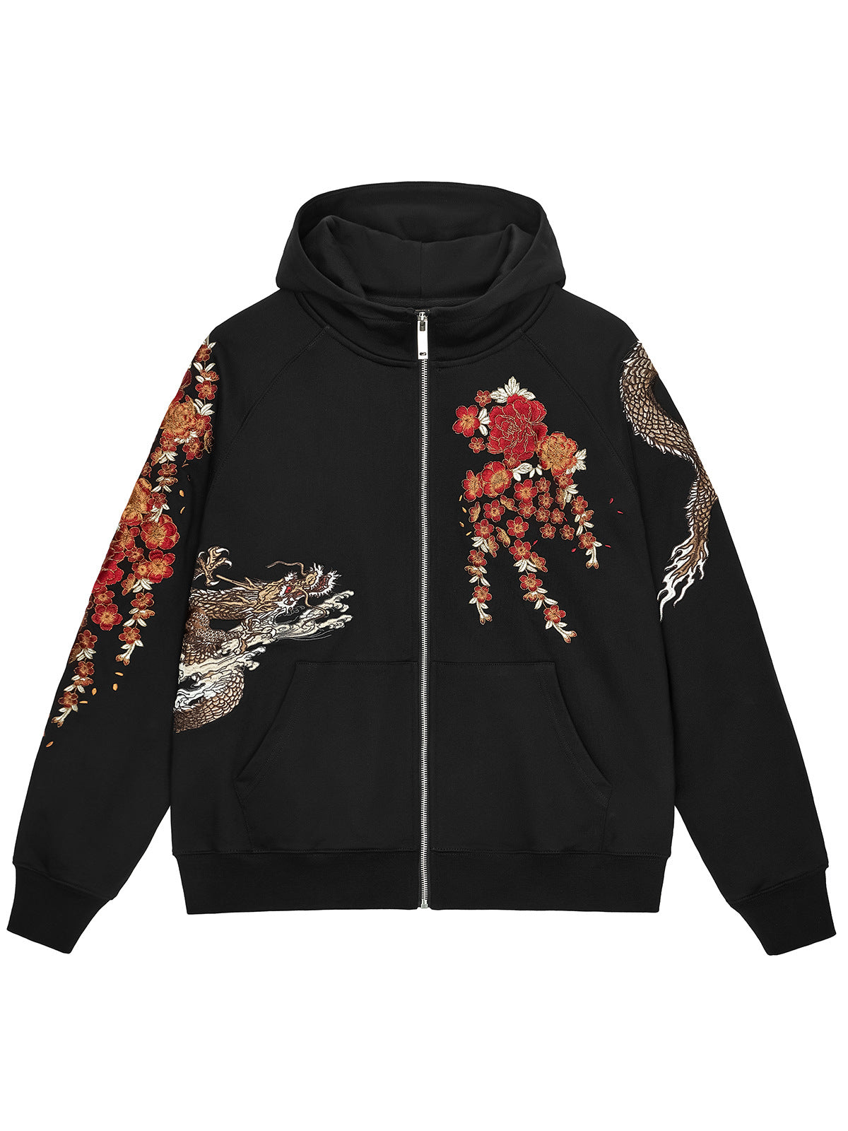 Heavy Duty Embroidered Hooded Cardigan With A Ziptrendy Streetwear Jacket LuxuryLifeWay Online Store