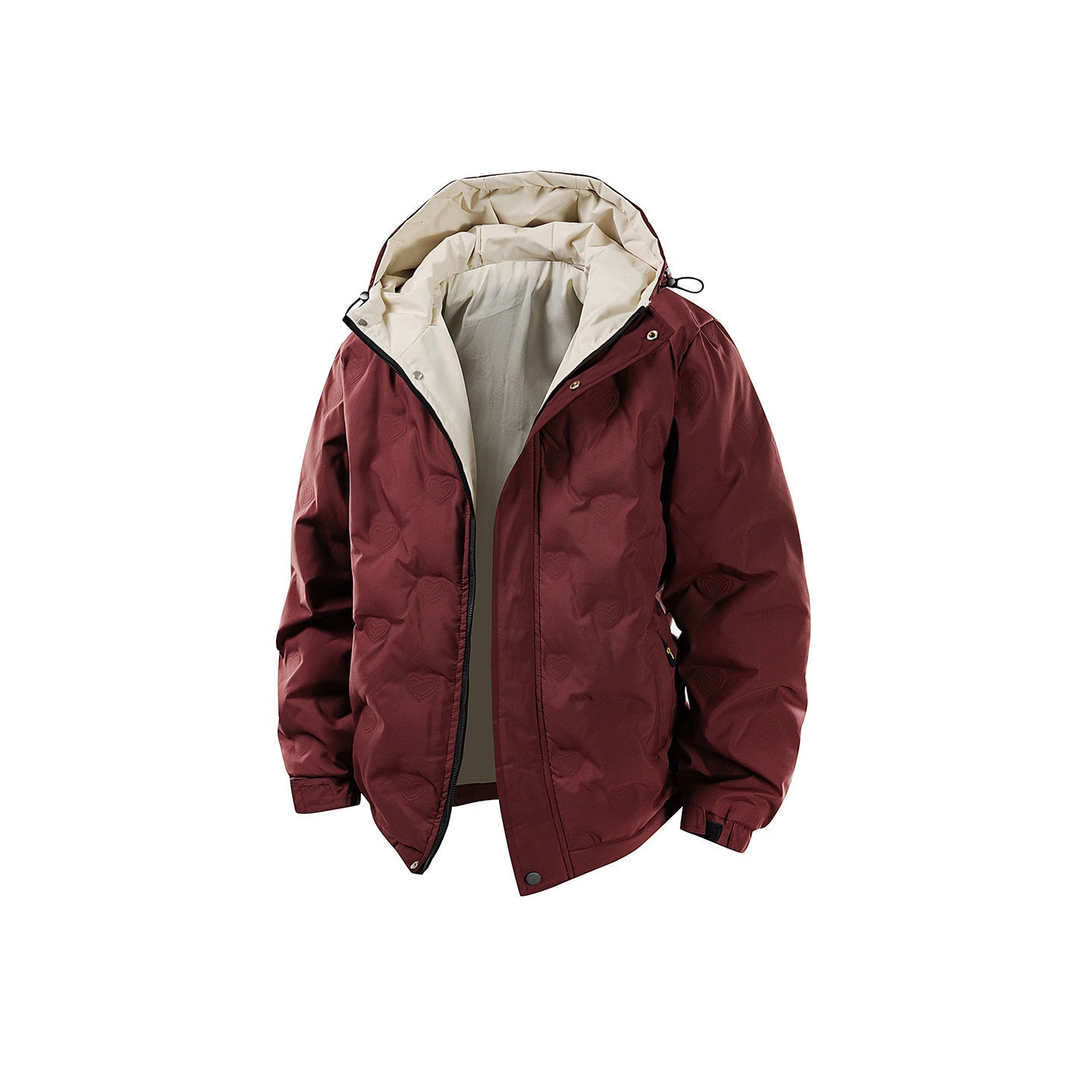 Winter Color-blocked Hooded Quality Versatile Casual Men's Light Luxury Cotton Jacket Best YouTube Store