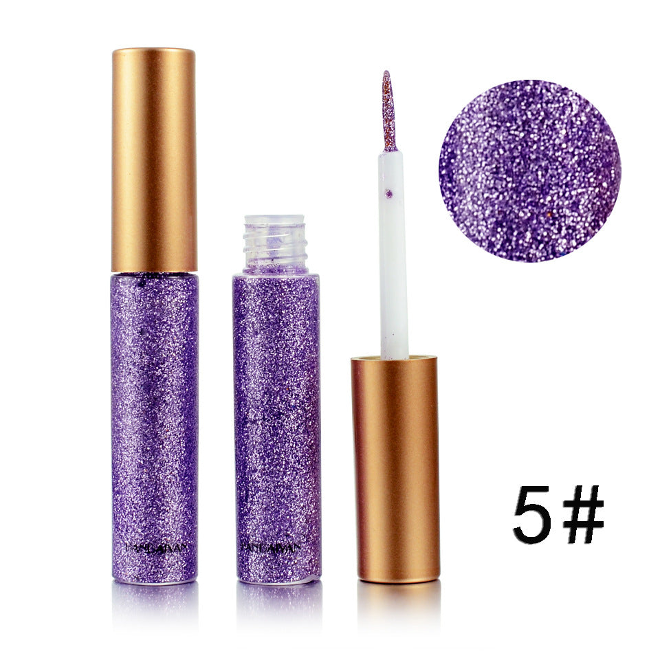 HANDAIYAN Brand 1 Pcs Glitter Liquid Eyeliner Pen 10 Colors Metallic Shine Eye Shadow & Liner Combination Pencil Eyes Makeup LadyShow.Store