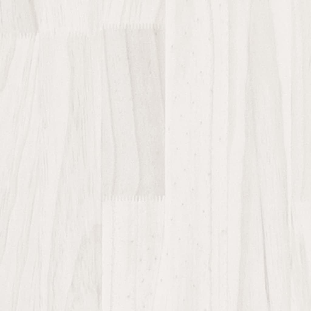 Garden Planters 2 pcs White 15.7"x15.7"x15.7" Solid Wood Pine LuxuryLifeWay Online Store