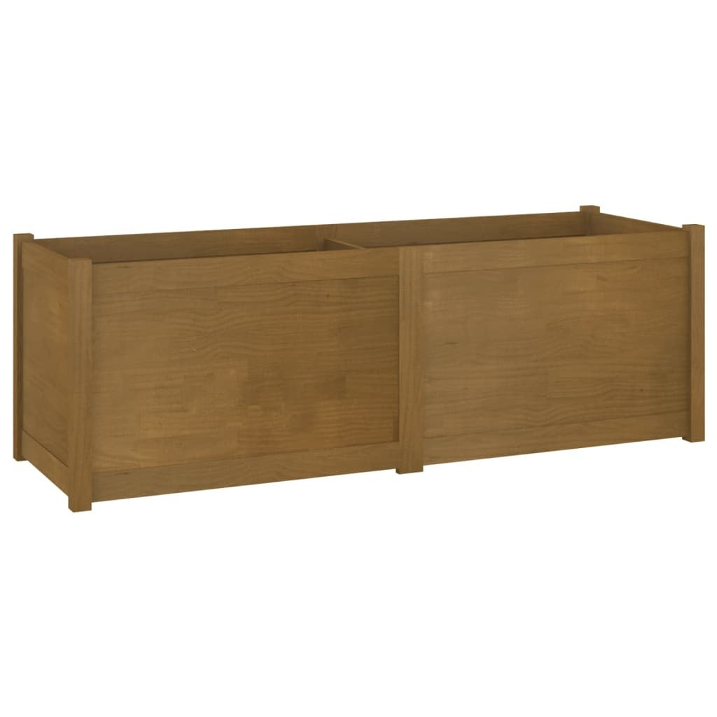 Garden Planter Honey Brown 59.1"x19.7"x19.7" Solid Wood Pine LuxuryLifeWay Online Store