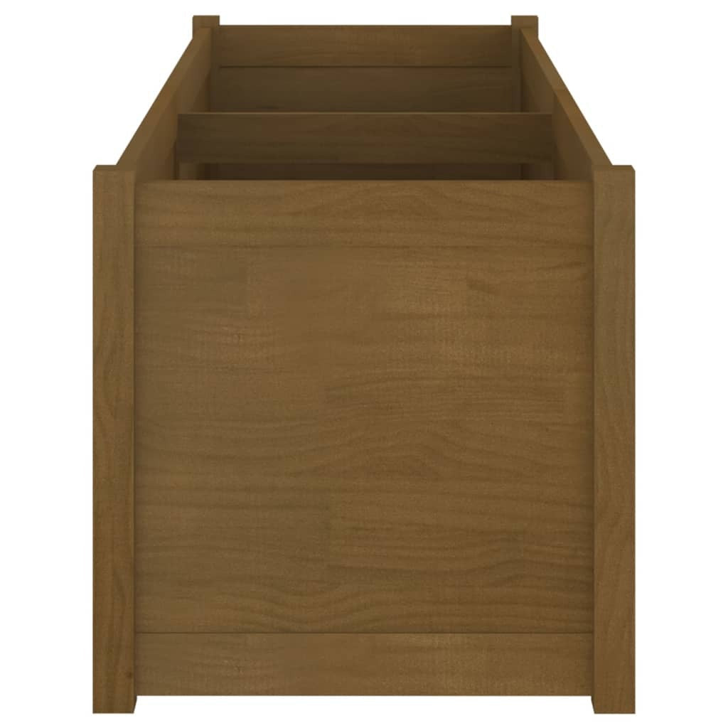 Garden Planter Honey Brown 59.1"x19.7"x19.7" Solid Wood Pine LuxuryLifeWay Online Store