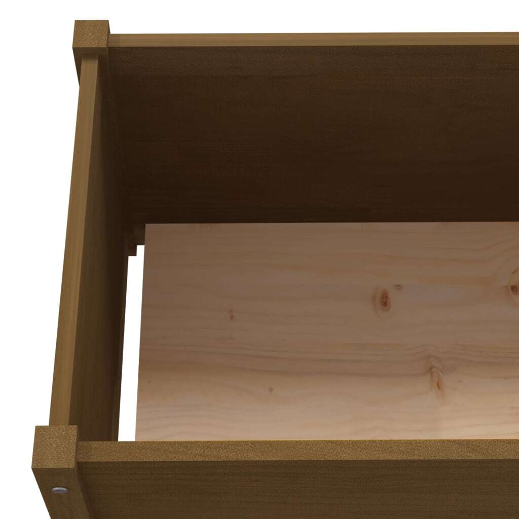 Garden Planter Honey Brown 59.1"x19.7"x19.7" Solid Wood Pine LuxuryLifeWay Online Store