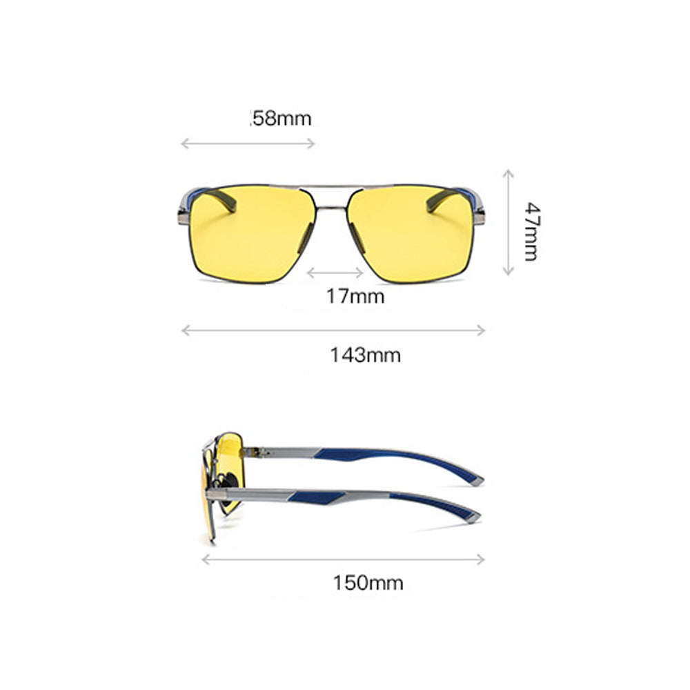 Sunglasses Men's New Trendy Color-changing Polarized Sunglasses Day And Night Dual-use HD Glasses Night Vision Goggles