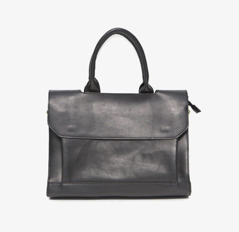 Crazy Horse Leather Brief Shoulder Crossbody Bag LadyShow.Store
