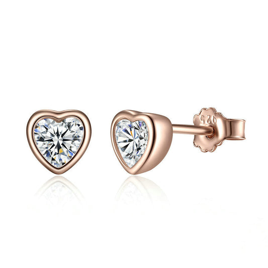 S925 sterling silver stud earrings LadyShow.Store
