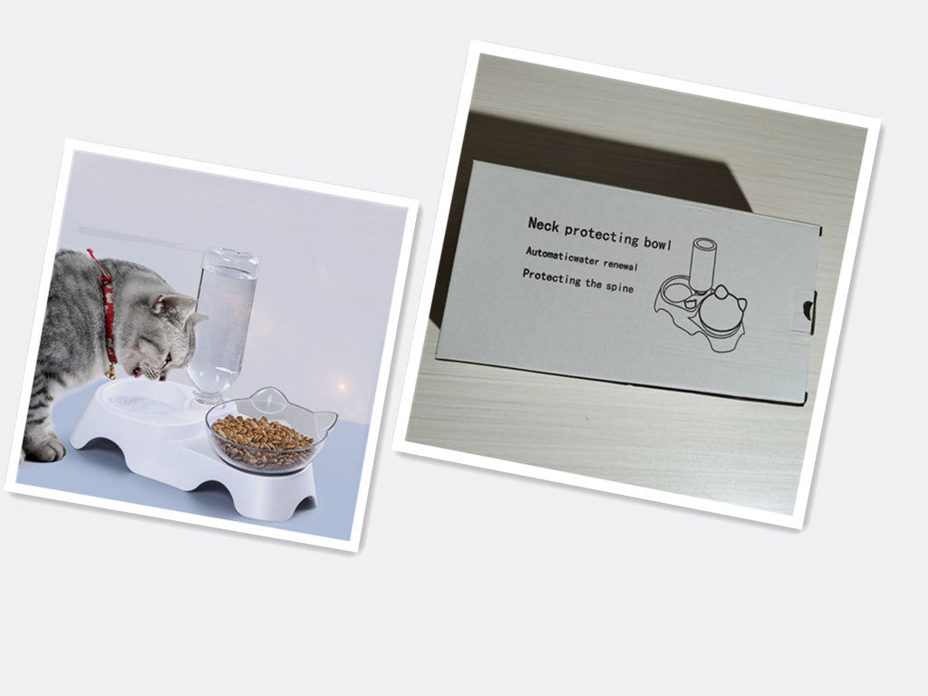 Pet feeder cat bowl Pets Fashion